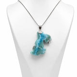 Larimar Rabbit Pendant – 925 Sterling Silver