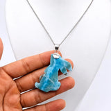 Larimar Rabbit Pendant – 925 Sterling Silver