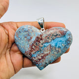 A Red Larimar Heart Pendant