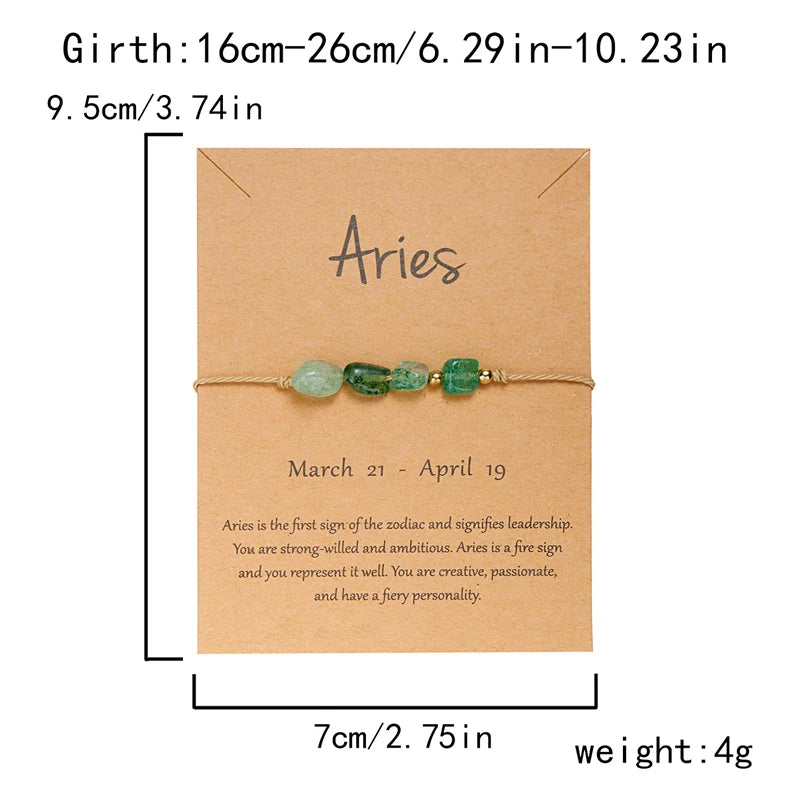 Pulsera de Constelación del Zodiaco – 12 Signos