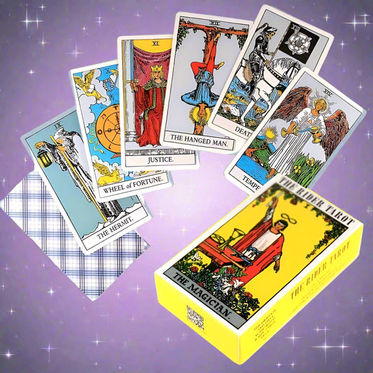 The Rider Tarot Deck – 78 Classic Tarot Cards for Beginners with PDF Guidebook | Complete Oracle Deck