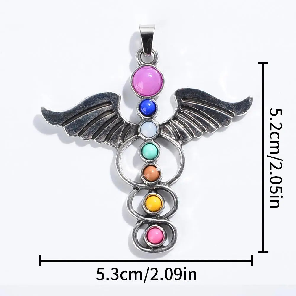 Kit de cristales de los 7 chakras: collares y piedras para meditación, sanación y geometría sagrada