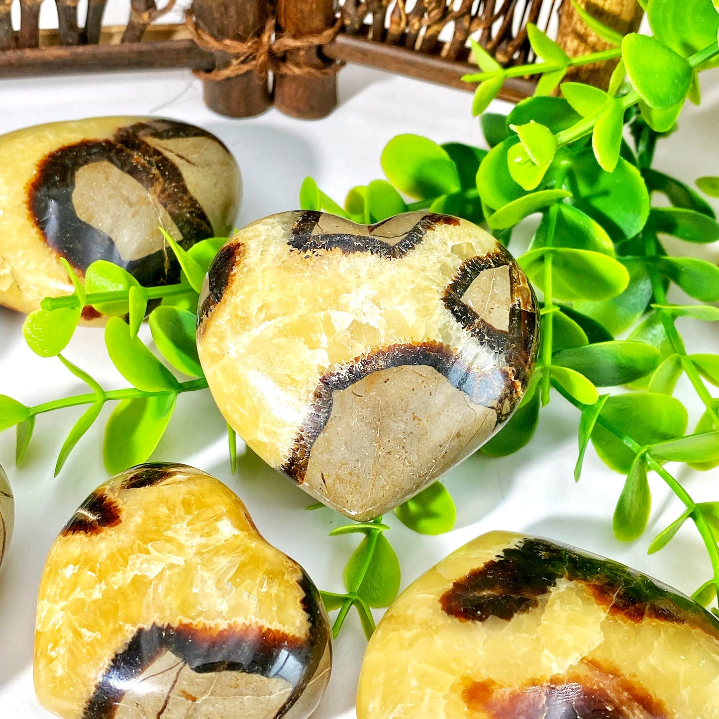 Natural Septarian Heart Crystal – Unique Healing Stone for Protection, Grounding & Positive Energy