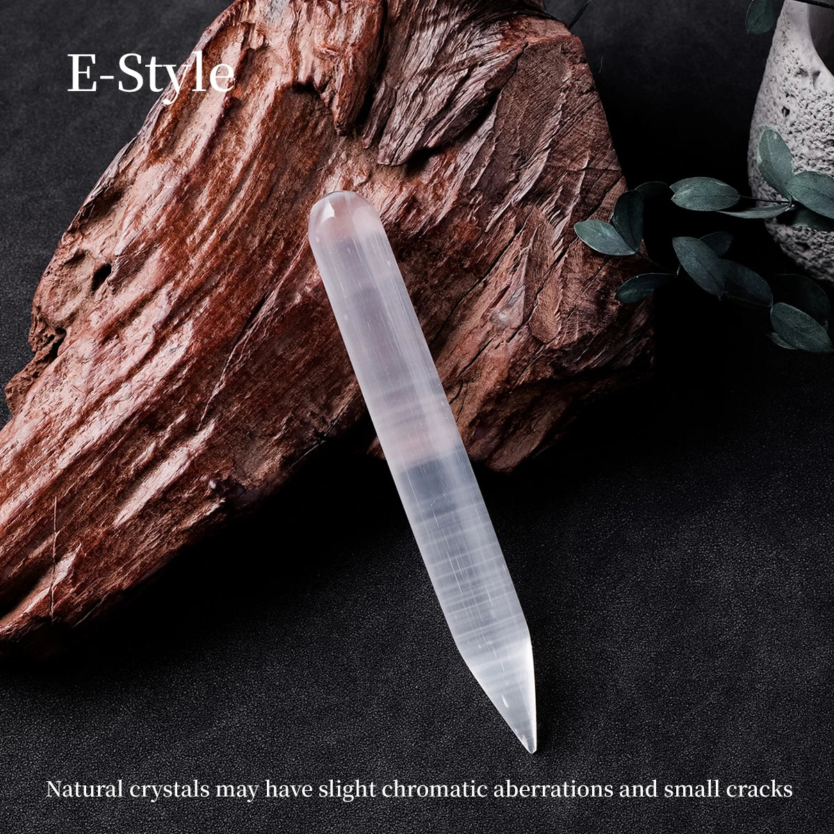 Selenite Energy Wand– Natural Healing Stick for Reiki, Protection & Home Decor (14–15cm)
