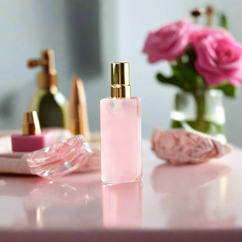 Frascos de spray de pedras preciosas de cristal natural – Dispensador de cristal natural feito à mão para óleos essenciais, tônicos e cuidados com a pele (10 ml e 30 ml)