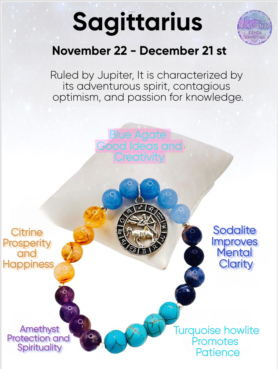 Pulseiras de Astrologia do Zodíaco para Homens e Mulheres • Gemas Alinhadas com o Seu Signo • Joias de Astrologia para Energia e Proteção - Presente Espiritual para Amigos