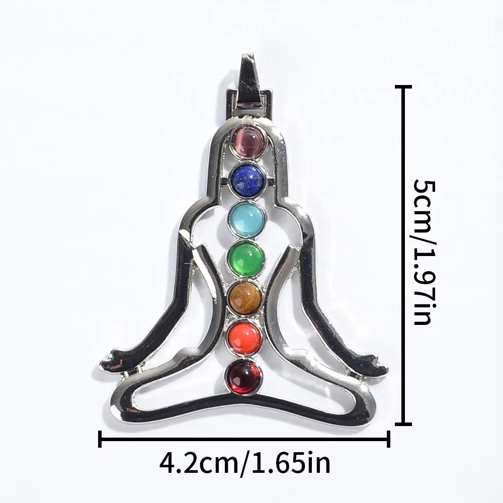 Kit de cristales de los 7 chakras: collares y piedras para meditación, sanación y geometría sagrada