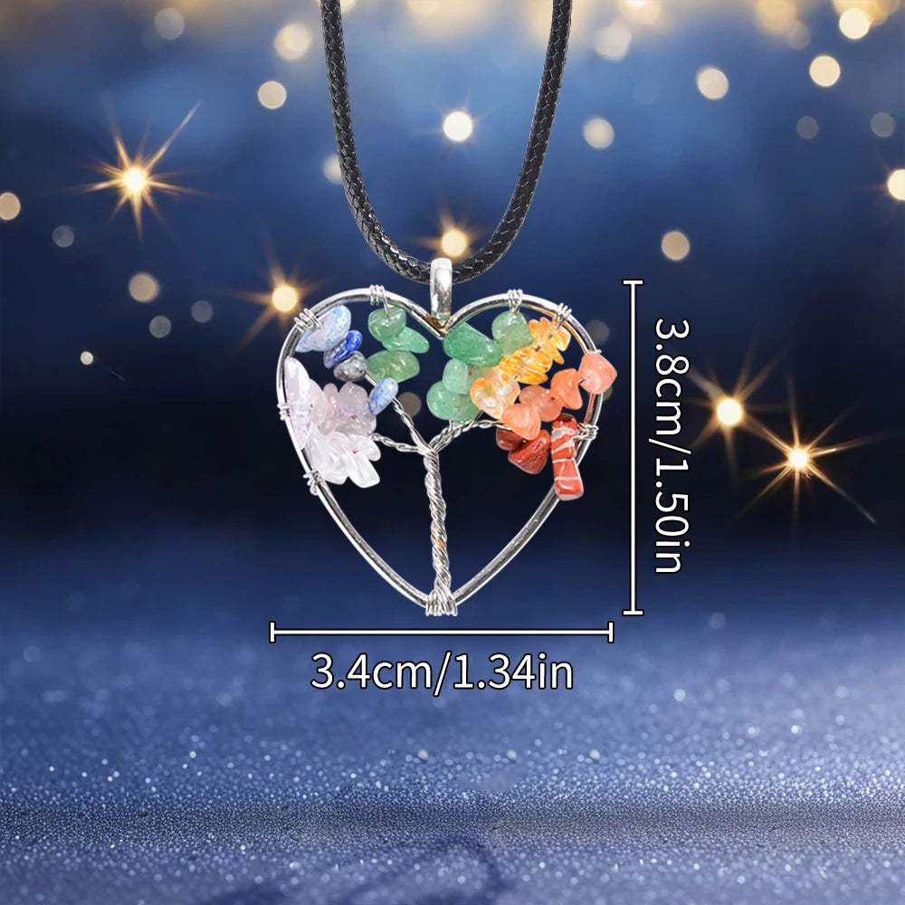 Kit de cristales de los 7 chakras: collares y piedras para meditación, sanación y geometría sagrada