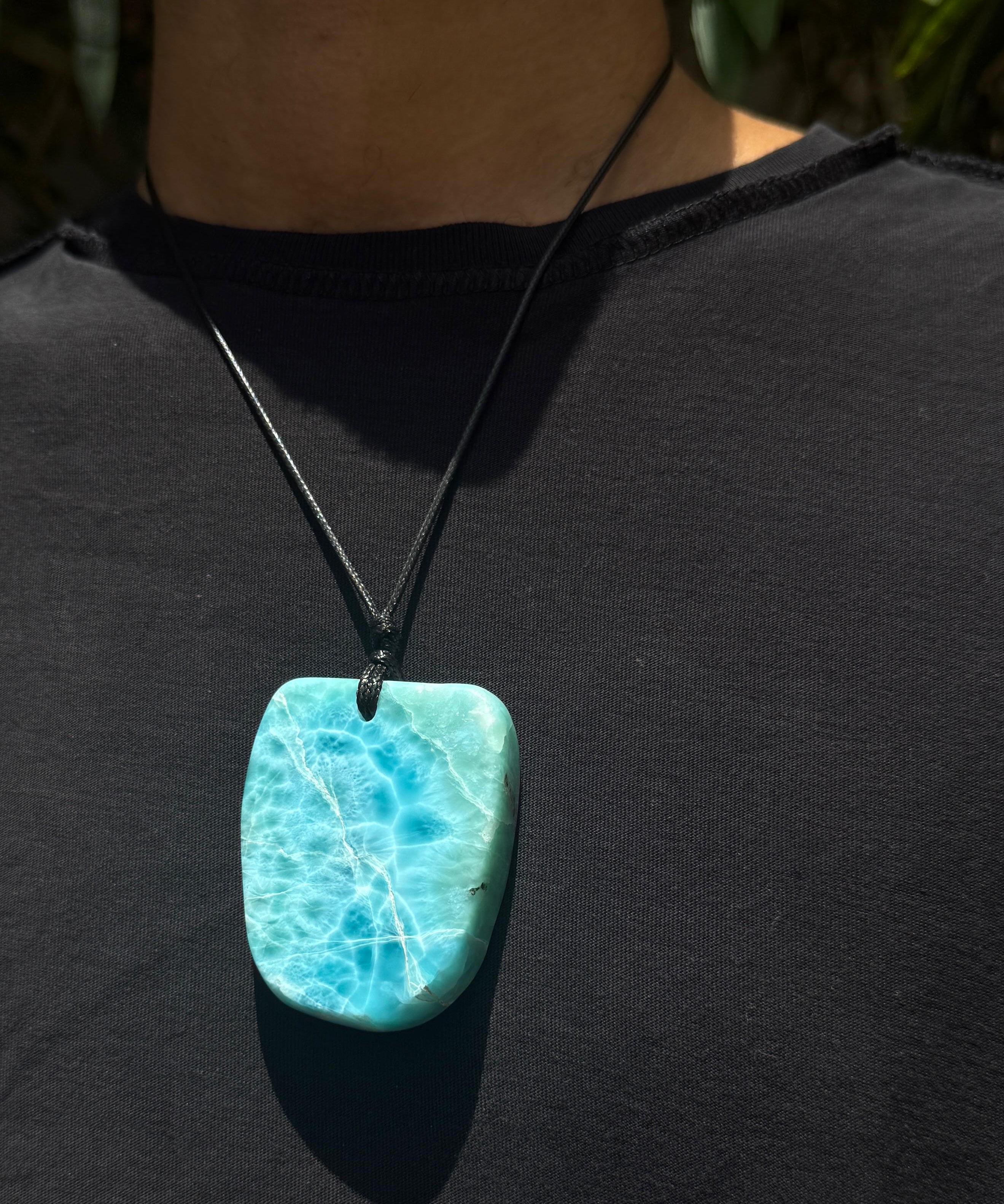 Larimar Men's Necklace