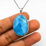 Super Blue Larimar Pendant in 925 Sterling Silver