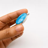 Super Blue Larimar Pendant in 925 Sterling Silver
