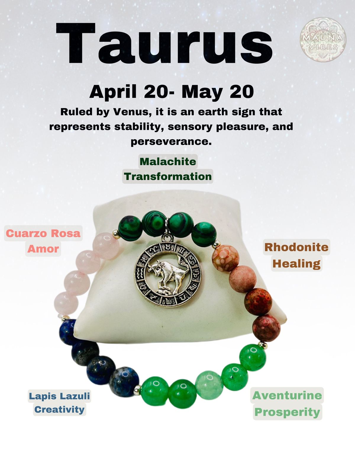Taurus Zodiac sing Bracelet: