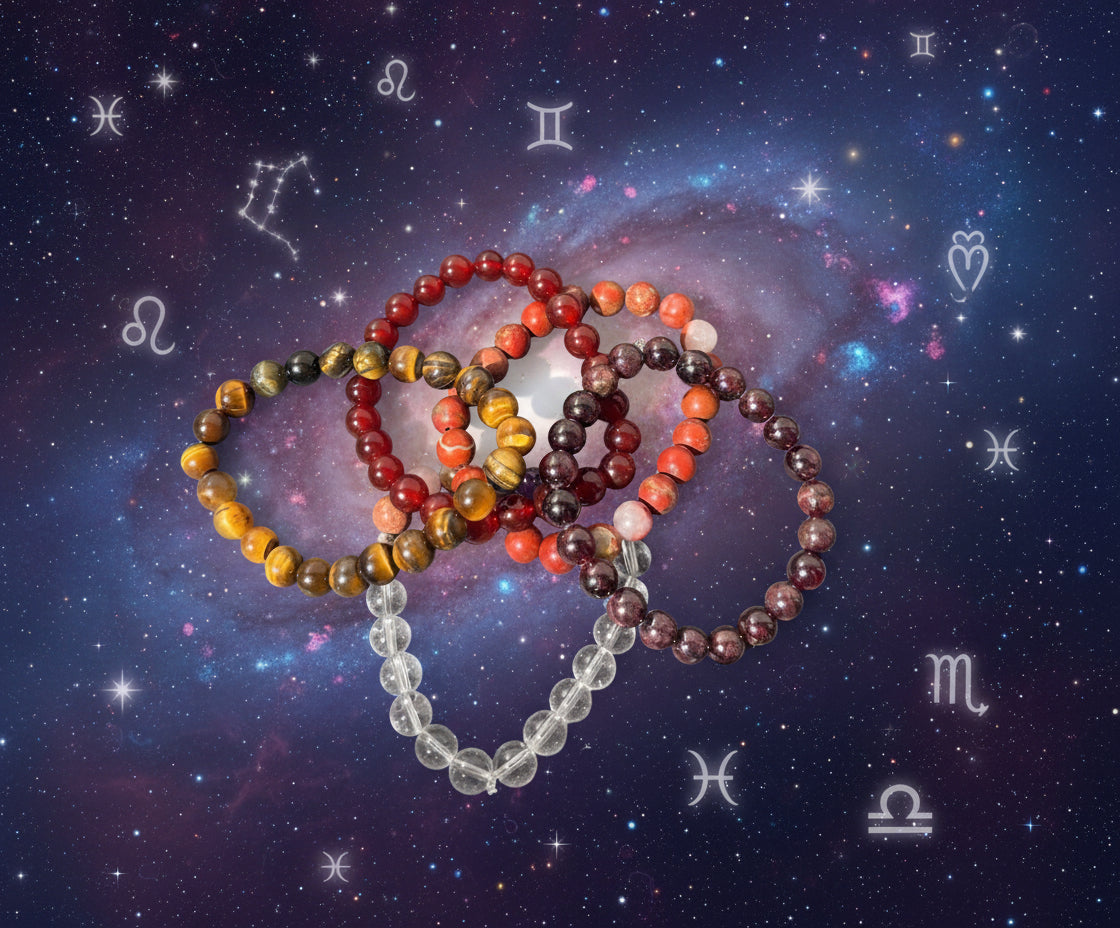 Zodiac Bracelet Collection | Birthstone Crystals for Every Sign 5 Set