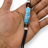 Larimar Men's Bracelet in 925 Sterling Silver