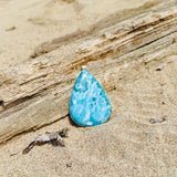 AAA Larimar Teardrop Pendant – Dominican Larimar, Sterling Silver