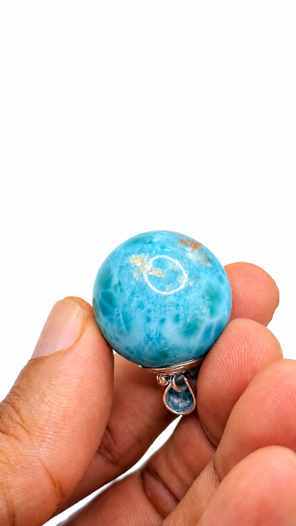 bead larimar necklace