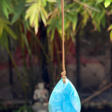 Larimar Stone Necklace – High-Grade AAA Natural Dominican Larimar | Azul Collection #1