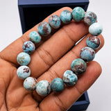 Larimar Jasper Beaded Bracelet