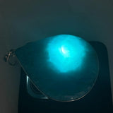 Larimar Pendant, High Grade AAA+ Blue Fractal 925 Sterling Silver, 90g Larimar Jewelry Gift