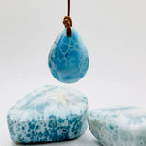 Dominican Larimar necklace, additional view, for everyday wear, Mauna Vibes