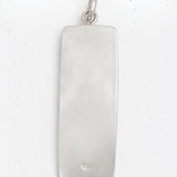 Larimar Rectangle Pendant 925 Silver | Dominican Blue Gemstone Necklace Jewelry Gift