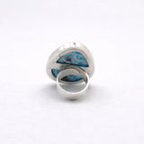 AAA Grade Super Blue Larimar Ring – 925 Sterling Silver Adjustable