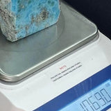 AAA Larimar Stone Slab – 1069g, Polished Face | Rare Collector Specimen