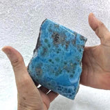 AAA Larimar Stone Slab – 1069g, Polished Face | Rare Collector Specimen