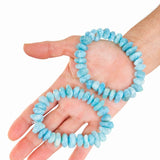 Larimar Stone Chip Bracelet