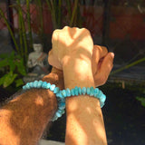 Larimar Stone Chip Bracelet