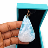 Larimar Stone Necklace, Blue Dominican Gemstone