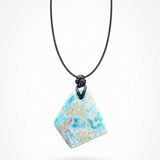 Larimar Stone Unisex Cord Necklace