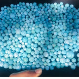Echtes Larimar Armband – 8mm-9mm Perlen aus der Dominikanischen Republik