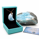 Larimar Moon Necklace