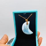 Larimar Moon Necklace