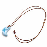 Larimar Moon Necklace
