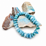 Larimar Stone Chip Bracelet
