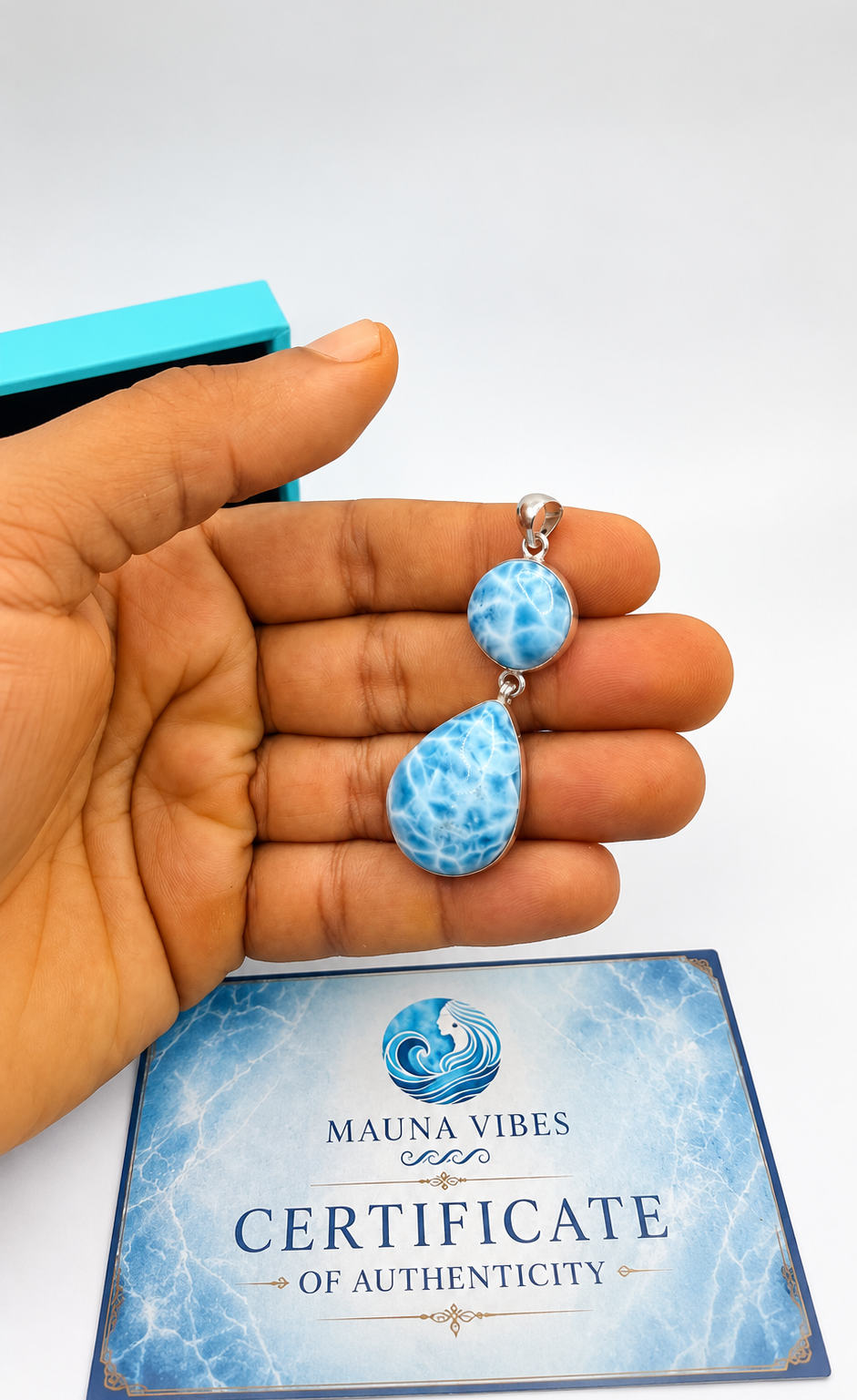 Larimar Pendant Necklace