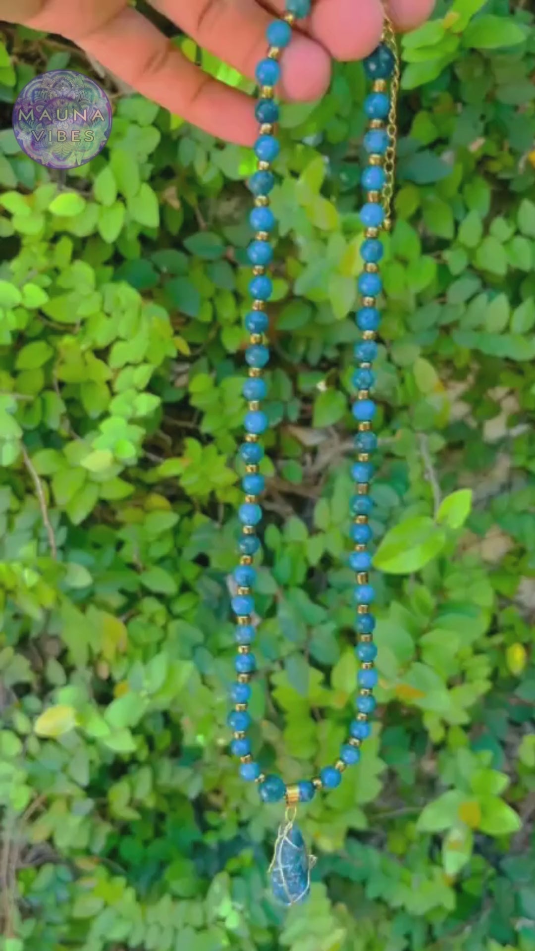 Blue Apatite Necklace
