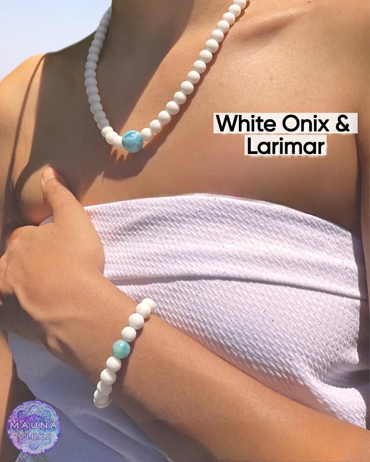 Stella Maris Collection – Caribbean Boho Jewelry for Women | Larimar, Citrine, Seashell | Perfect for Beach, Festivals & Summer Parties